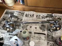 25①パッシングランプステー錆取り前