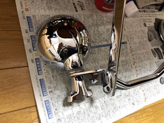 8②パッシングランプステー磨き完了アップ01