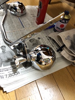 8③パッシングランプステー磨き完了アップ02