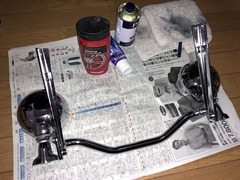 8①パッシングランプステー磨き完了