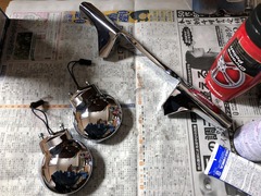 4⑲ウインカー＆ステーも磨き終了