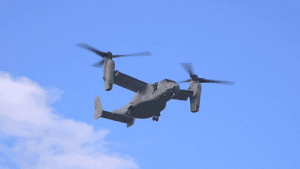 珍国際の第三隠れ家 オスプレイが来た