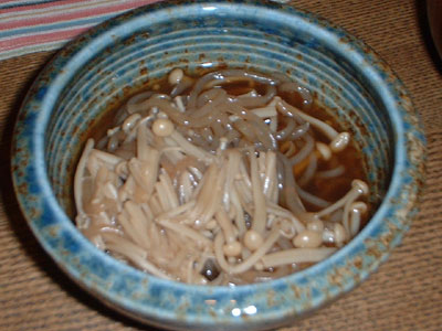 白滝とエノキの煮物