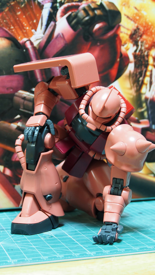 MG シャア専用ザクVer.2.0 製作2／仮組み完了 : ずっとプラモデル