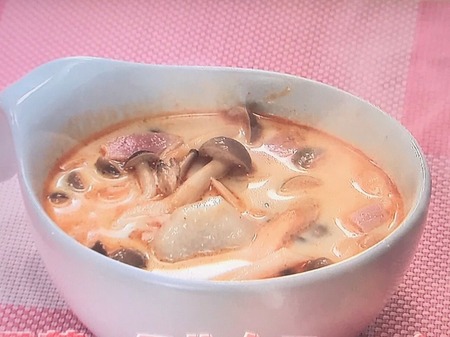 【里芋のミルクスープ】レシピ