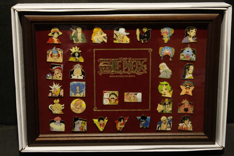 ONE PIECE 額装ピンズセット　麦わら帽子　２種セット ONE PIECE 額装ピンズセット 麦わら帽子 2種セット ONE PIECE 額装