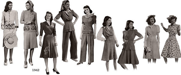 むかしの装い 1940年代の装い・海外02
