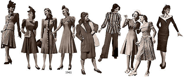 むかしの装い 1940年代の装い・海外02