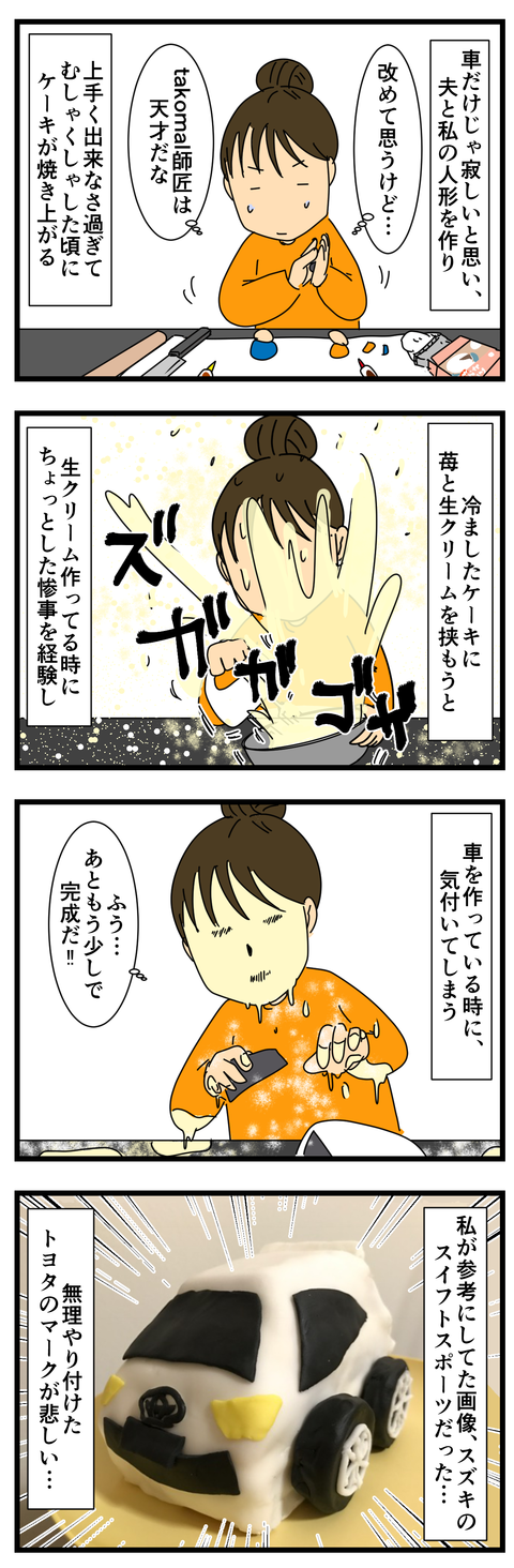 夫の誕生日ケーキを作ろう! (3)