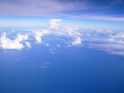 機内からの空1
