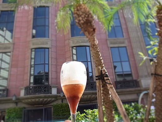 頂いたアイスコーヒー
