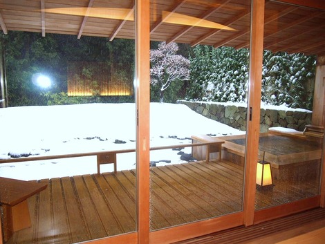 2月 雪の赤沢迎賓館