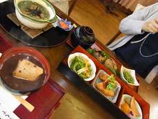 おにぎり膳 ぜんざい お粥