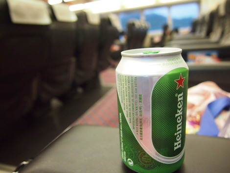 ビールを飲んで