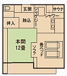4階のお部屋の見取り図