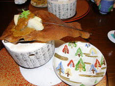 たけのこの朴葉焼き