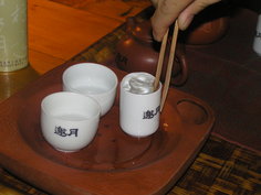 お茶の入れ方を習いました