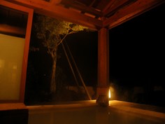 夜の露天風呂