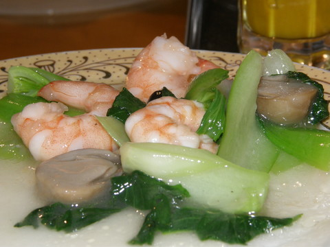 えびと青菜の炒め物