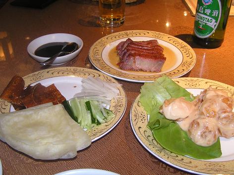 炭火焼焼豚 北京ダック エビマヨ