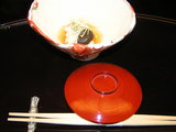 越前ガニの和え物+一献!