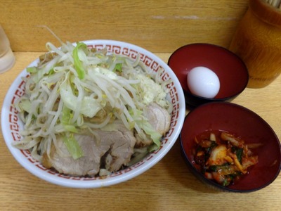 小(スープ抜き)+タマネギキムチ+なまたまご