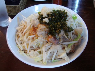 スープ無し 塩ラー油+プルコッチ
