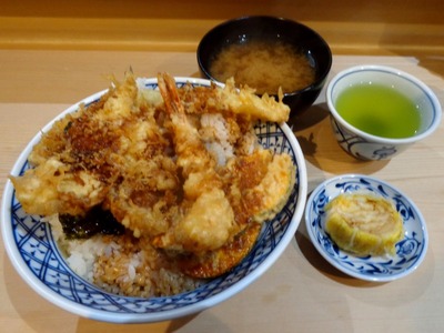天丼 大盛+おしんこ