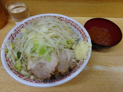 新代田(小ラーメン+冷まし中華+バジルトマト)