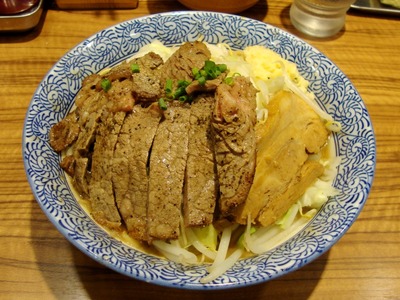 らーめん+牛ステーキ
