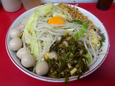 ラーメン+汁無し+味付うずら