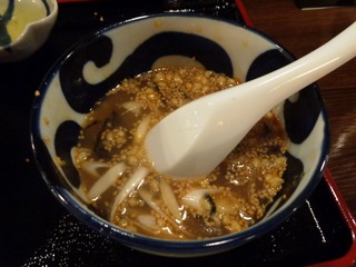 蕎麦湯割り