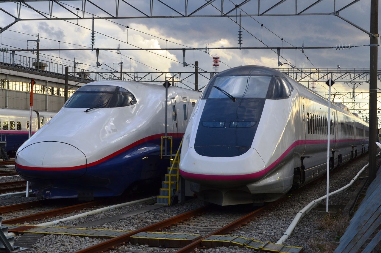 舞‐TeTUⅡ E653系U104郡山出場、小山新幹線車両センター観察（2014/1/9）