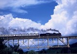 夏雲とSL