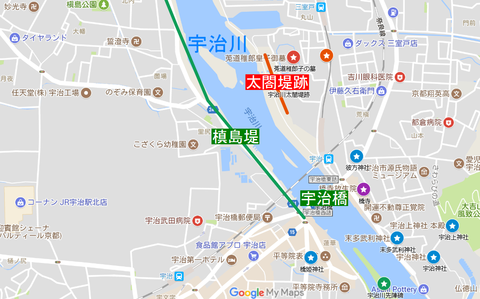 太閤堤跡マップ