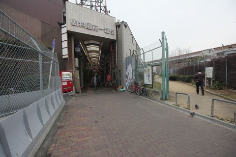 南海支線の飛田本通駅 跡