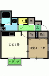 仮)ローズコート朝日1階間取