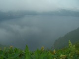 霧の摩周湖