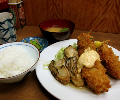 カキミックス定食