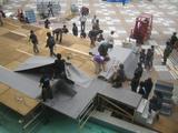 水上ステージの解体作業1
