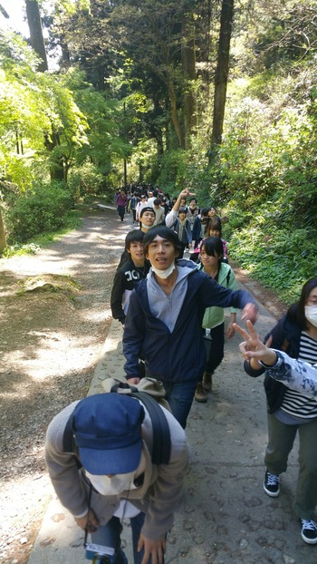 登山中
