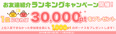 ちょびリッチ 友達紹介キャンペーン