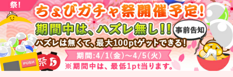 ちょびリッチ ちょびガチャ祭