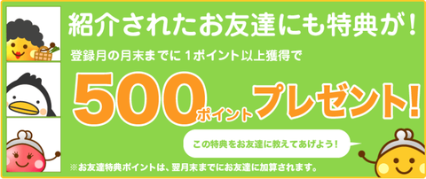 ちょびリッチ 新規登録得点