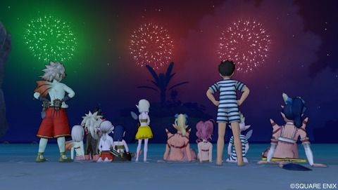 80089519 海辺で花火!2