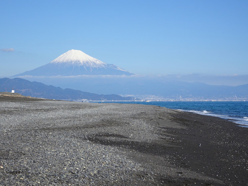 04三保海岸と富士山