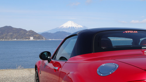 富士山を望む