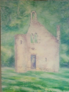 水彩画家・長尾周二作品・森の妖精の教会