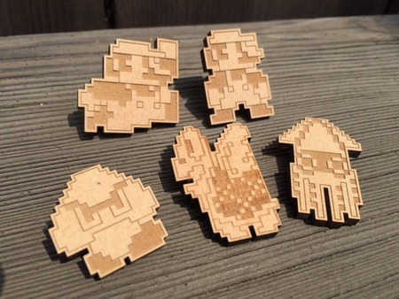 スーパーマリオドットウッドバッジ : Element（エレメント）／北浜