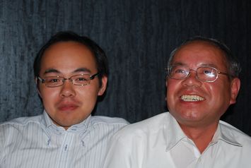 上野社長と息子さん
